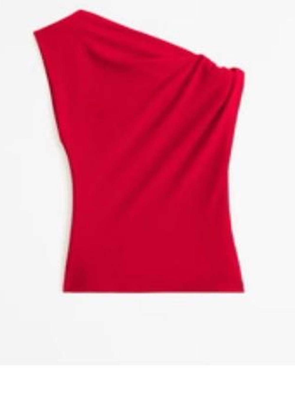 Women's Red Asymmetric One-Shoulder Tank Top